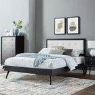 Modway Willow Wood King Platform Bed With Splayed Legs