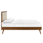 Modway Willow Wood King Platform Bed With Splayed Legs