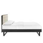 Modway Bridgette Wood Full Platform Bed With Angular Frame
