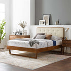 Modway Bridgette Wood King Platform Bed With Angular Frame