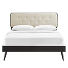 Modway Bridgette Wood Full Platform Bed With Splayed Legs