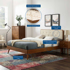 Modway Bridgette Wood Twin Platform Bed With Splayed Legs