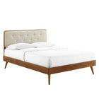 Modway Bridgette Wood Twin Platform Bed With Splayed Legs  