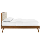 Modway Bridgette Wood Twin Platform Bed With Splayed Legs
