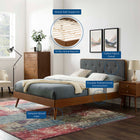 Modway Bridgette Wood Twin Platform Bed With Splayed Legs