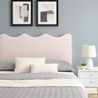 Modway Current Performance Velvet Twin Platform Bed - Black Wood Legs