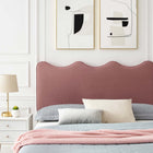 Modway Current Performance Velvet Full Platform Bed - Gold Metal Legs