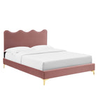 Modway Current Performance Velvet Full Platform Bed  