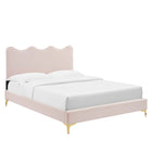 Modway Current Performance Velvet Full Platform Bed  