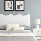 Modway Current Performance Velvet Queen Platform Bed - Black Wood Legs