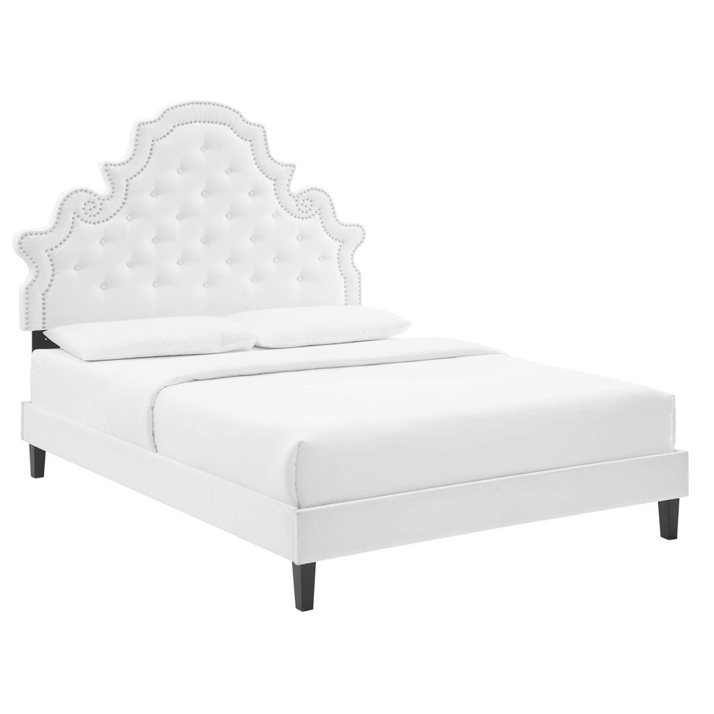 Modway Gwyneth Tufted Performance Velvet Twin Platform Bed  