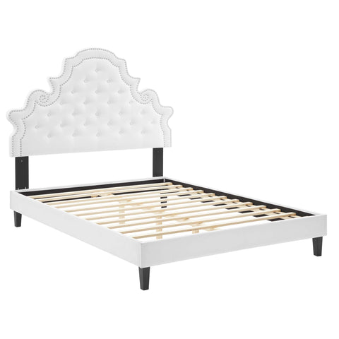 Modway Gwyneth Tufted Performance Velvet Twin Platform Bed  