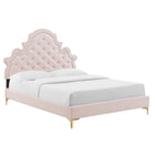 Modway Gwyneth Tufted Performance Velvet Full Platform Bed  