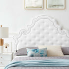 Modway Gwyneth Tufted Performance Velvet Full Platform Bed - Wood & Gold Legs