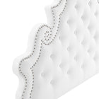Modway Gwyneth Tufted Performance Velvet Full Platform Bed - Wood & Gold Legs