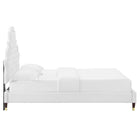 Modway Gwyneth Tufted Performance Velvet Full Platform Bed - Wood & Gold Legs
