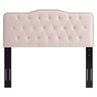 Modway Amber Performance Velvet Queen Platform Bed - Black Wood Legs