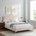 Modway Amber Tufted Performance Velvet Twin Platform Bed