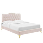 Modway Amber Tufted Performance Velvet Twin Platform Bed  