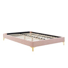 Modway Amber Full Platform Bed - Gold Metal Legs