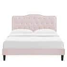 Modway Amber Full Platform Bed - Black Wood Legs
