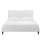 Modway Peyton Performance Velvet Full Platform Bed - Wood & Gold Legs