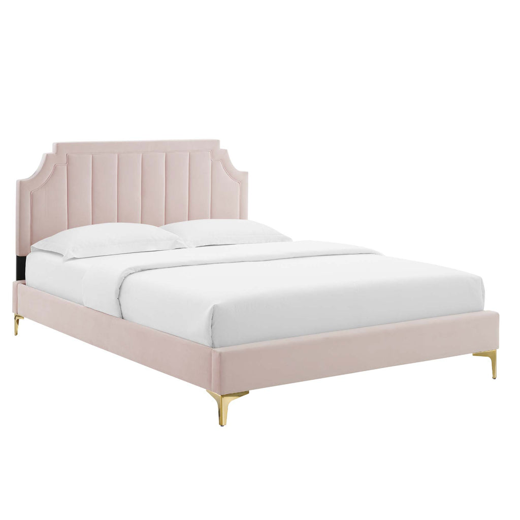 Modway Sienna Performance Velvet Twin Platform Bed  
