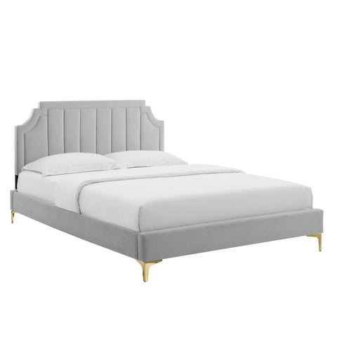 Modway Sienna Performance Velvet Full Platform Bed  