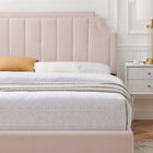 Modway Sienna Performance Velvet Full Platform Bed - Gold Metal Legs