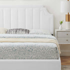Modway Sienna Performance Velvet King Platform Bed - Wood & Gold Legs