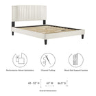 Modway Zahra Channel Tufted Performance Velvet Twin Platform Bed