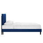 Modway Sofia Channel Tufted Performance Velvet Full Platform Bed - Black Wood Legs