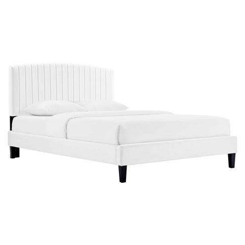 Modway Alessi Performance Velvet Full Platform Bed  