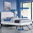 Modway Alessi Performance Velvet Full Platform Bed