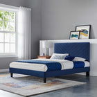 Modway Roxanne Performance Velvet Full Platform Bed
