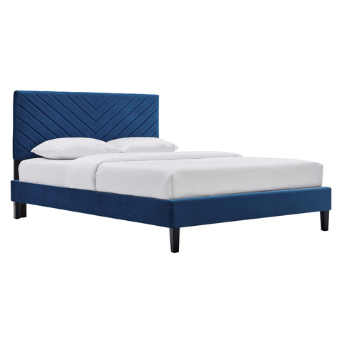 Modway Roxanne Performance Velvet Full Platform Bed  