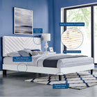 Modway Roxanne Performance Velvet Full Platform Bed