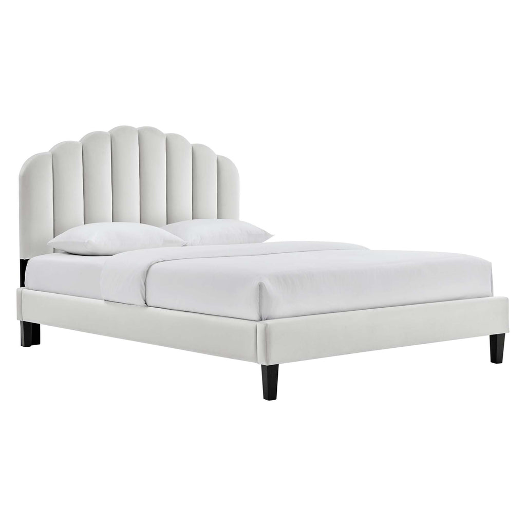Modway Daisy Performance Velvet Full Platform Bed  