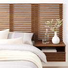 Modway Render Wall Mount Twin Headboard and Modern Nightstands