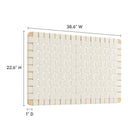Modway Sparta Weave Wall-Mount Vegan Leather Twin Headboard