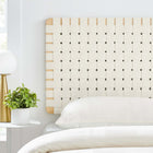 Modway Sparta Weave Wall-Mount Vegan Leather Twin Headboard