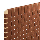 Modway Sparta Weave Wall-Mount Vegan Leather Twin Headboard