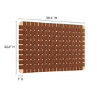 Modway Sparta Weave Wall-Mount Vegan Leather Twin Headboard
