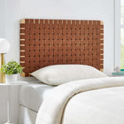 Modway Sparta Weave Wall-Mount Vegan Leather Twin Headboard