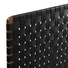 Modway Sparta Weave Wall-Mount Vegan Leather Twin Headboard