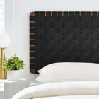 Modway Sparta Weave Wall-Mount Vegan Leather Twin Headboard