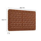 Modway Sparta Weave Wall-Mount Vegan Leather Twin Headboard