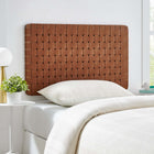 Modway Sparta Weave Wall-Mount Vegan Leather Twin Headboard