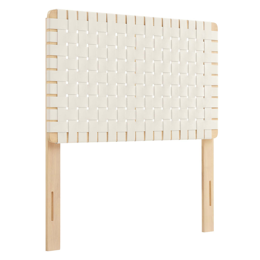 Modway Sparta Weave Vegan Leather Twin Headboard  