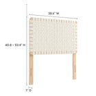 Modway Sparta Weave Vegan Leather Twin Headboard